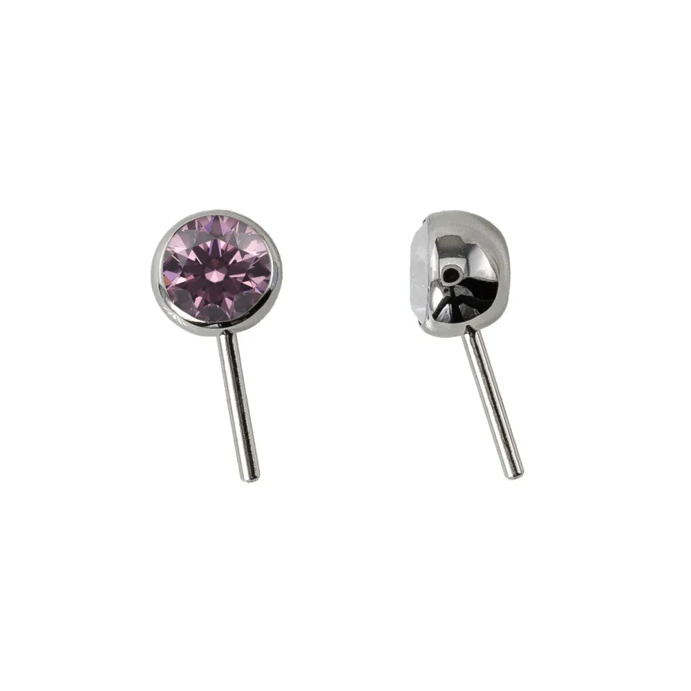 Forward Facing Angled Gem Bead