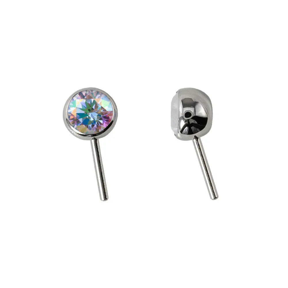 Forward Facing Angled Gem Bead