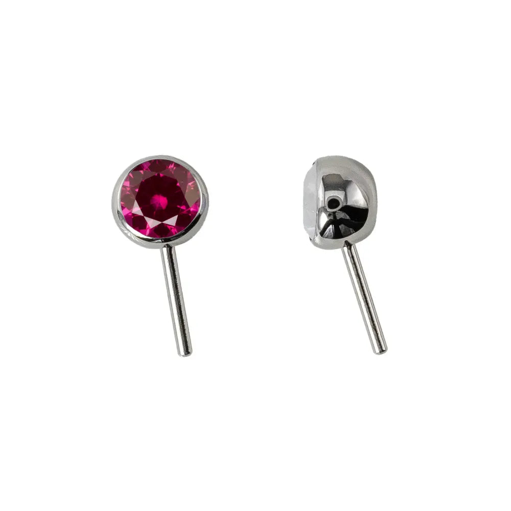Forward Facing Angled Gem Bead