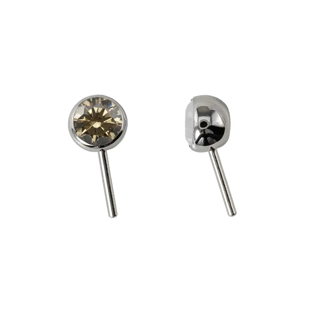 Forward Facing Angled Gem Bead