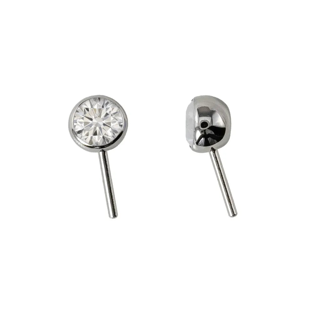 Forward Facing Angled Gem Bead