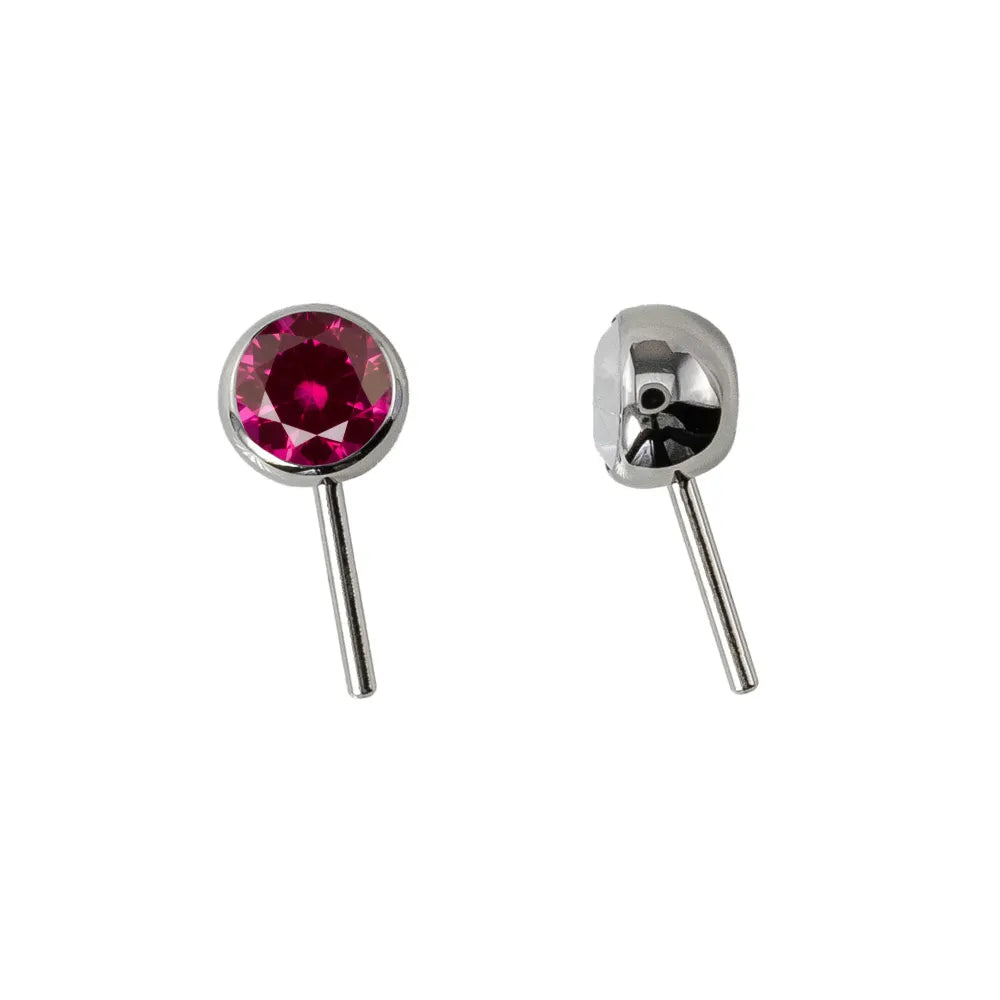 Forward Facing Angled Gem Bead