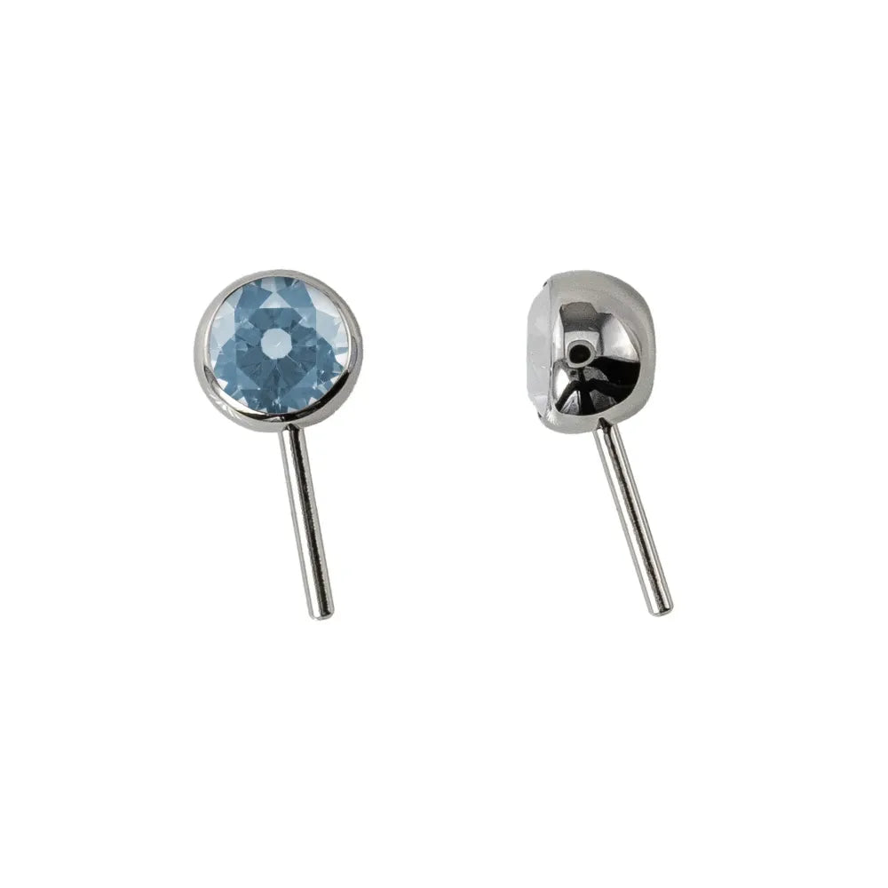 Forward Facing Angled Gem Bead