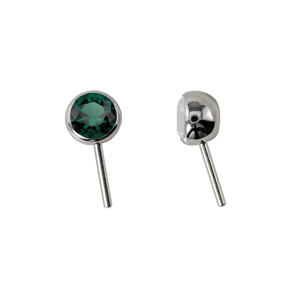 Forward Facing Angled Gem Bead