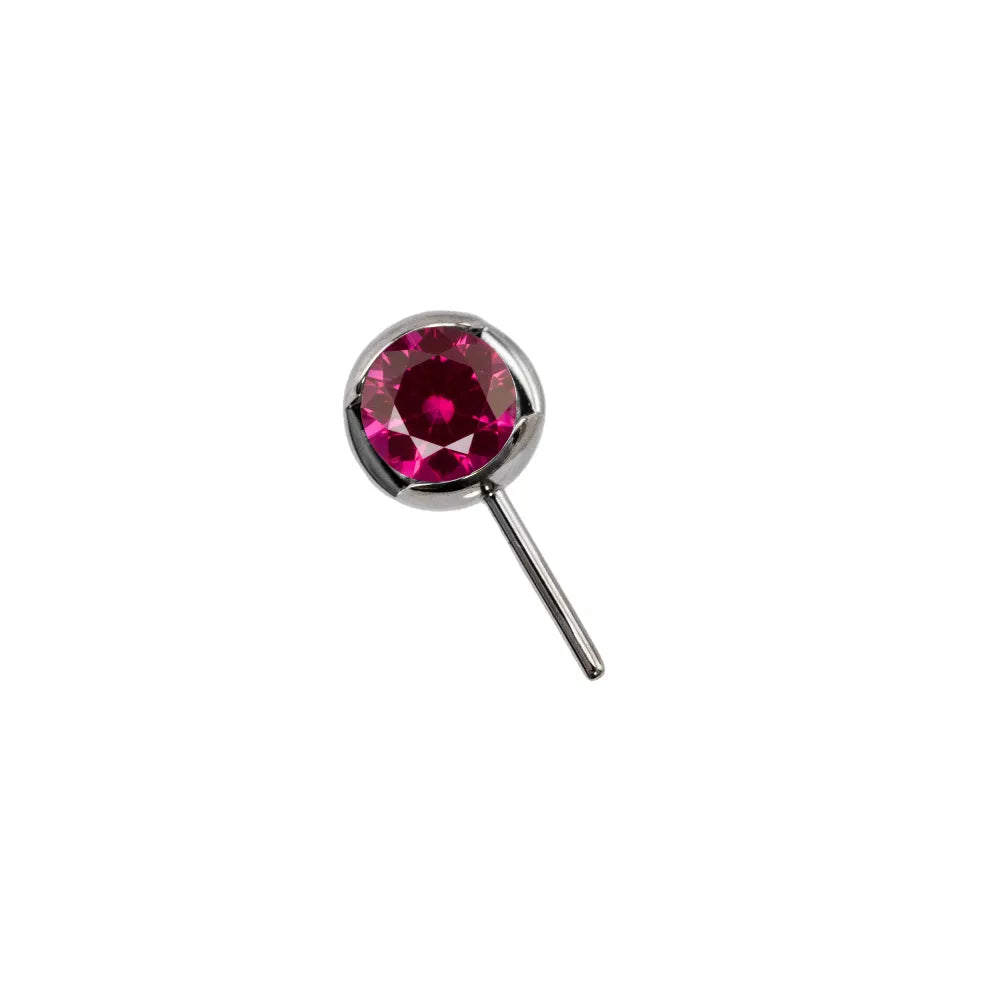 Forward Facing Slotted Gem Bead