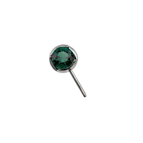 Forward Facing Slotted Gem Bead