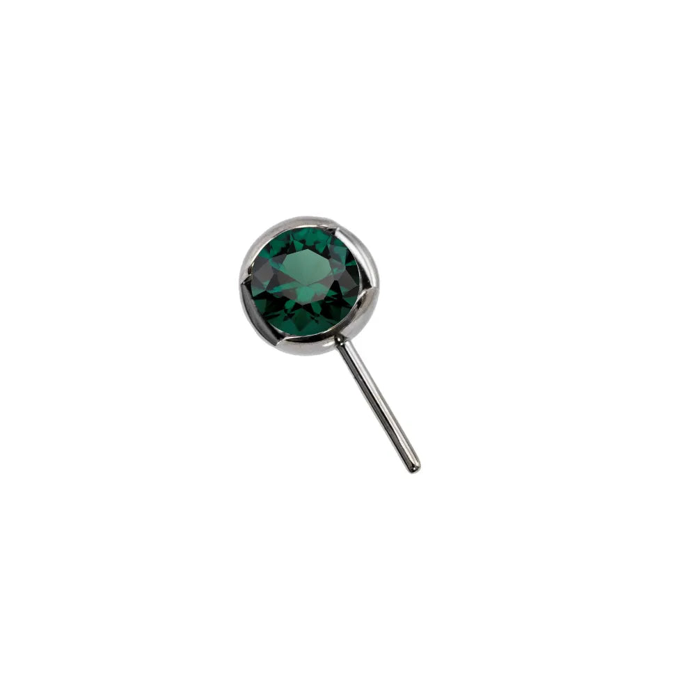 Forward Facing Slotted Gem Bead