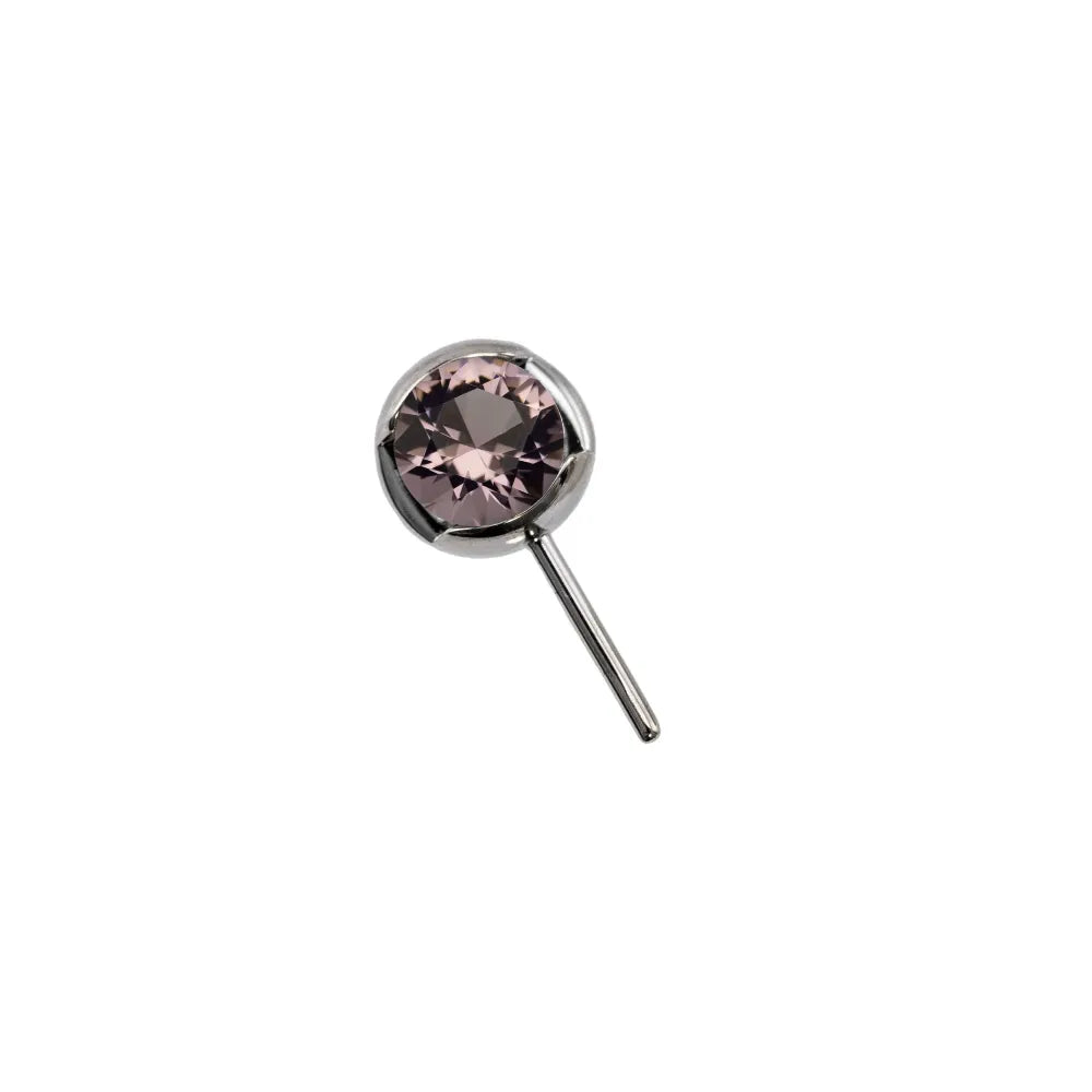 Morganite 3.0 - Forward Facing Slotted Gem Bead