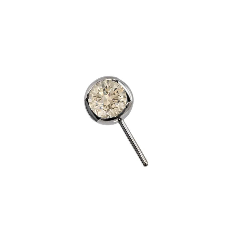 Forward Facing Slotted Gem Bead
