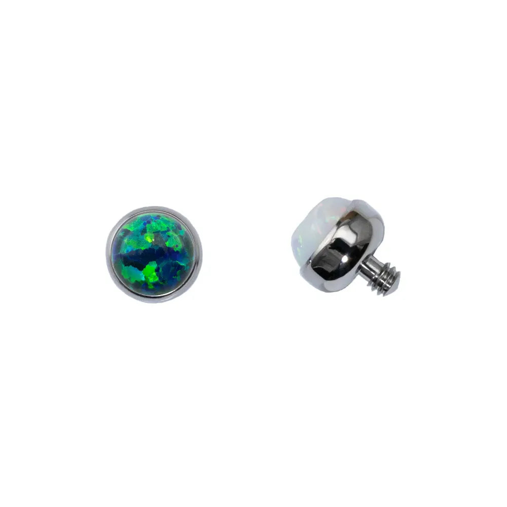 Threaded Cabochon Bead
