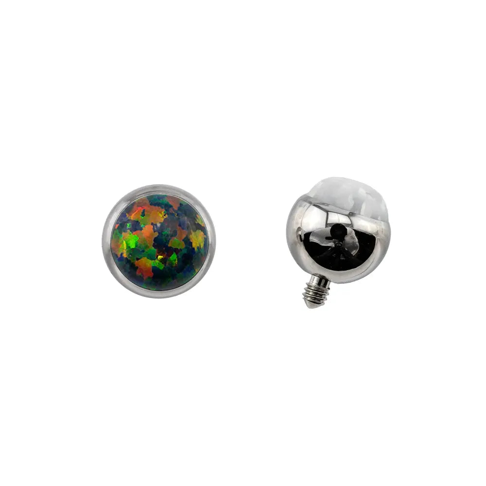 Threaded Cabochon Bead