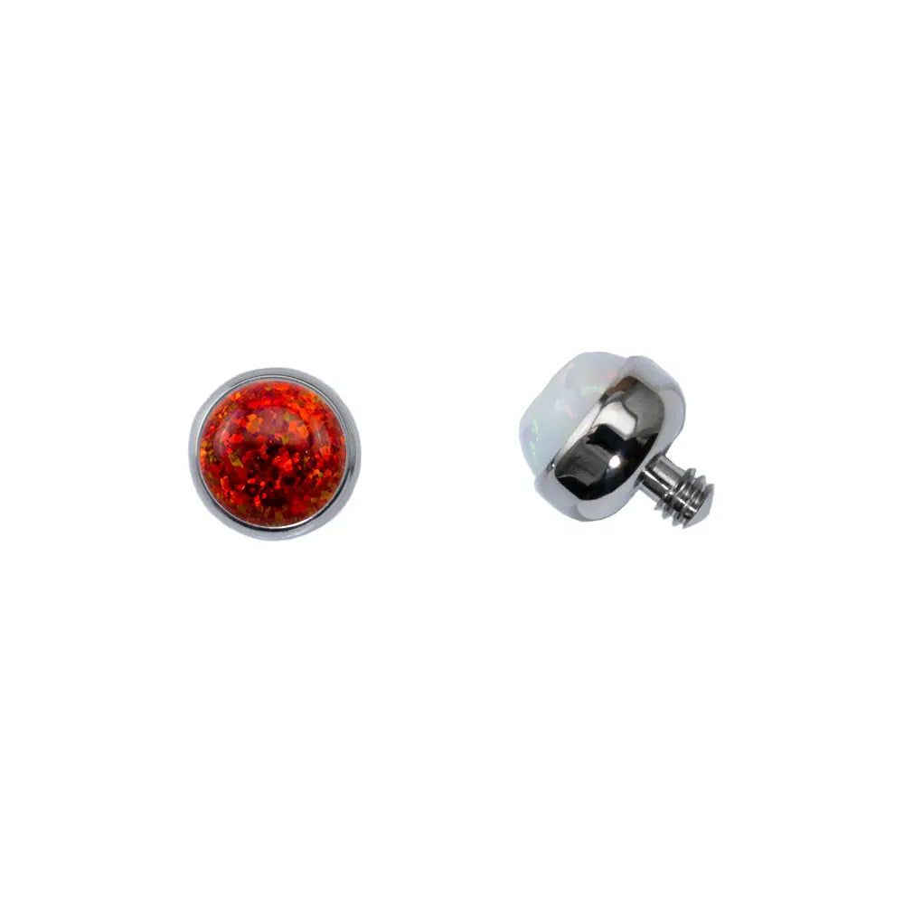 Threaded Cabochon Bead