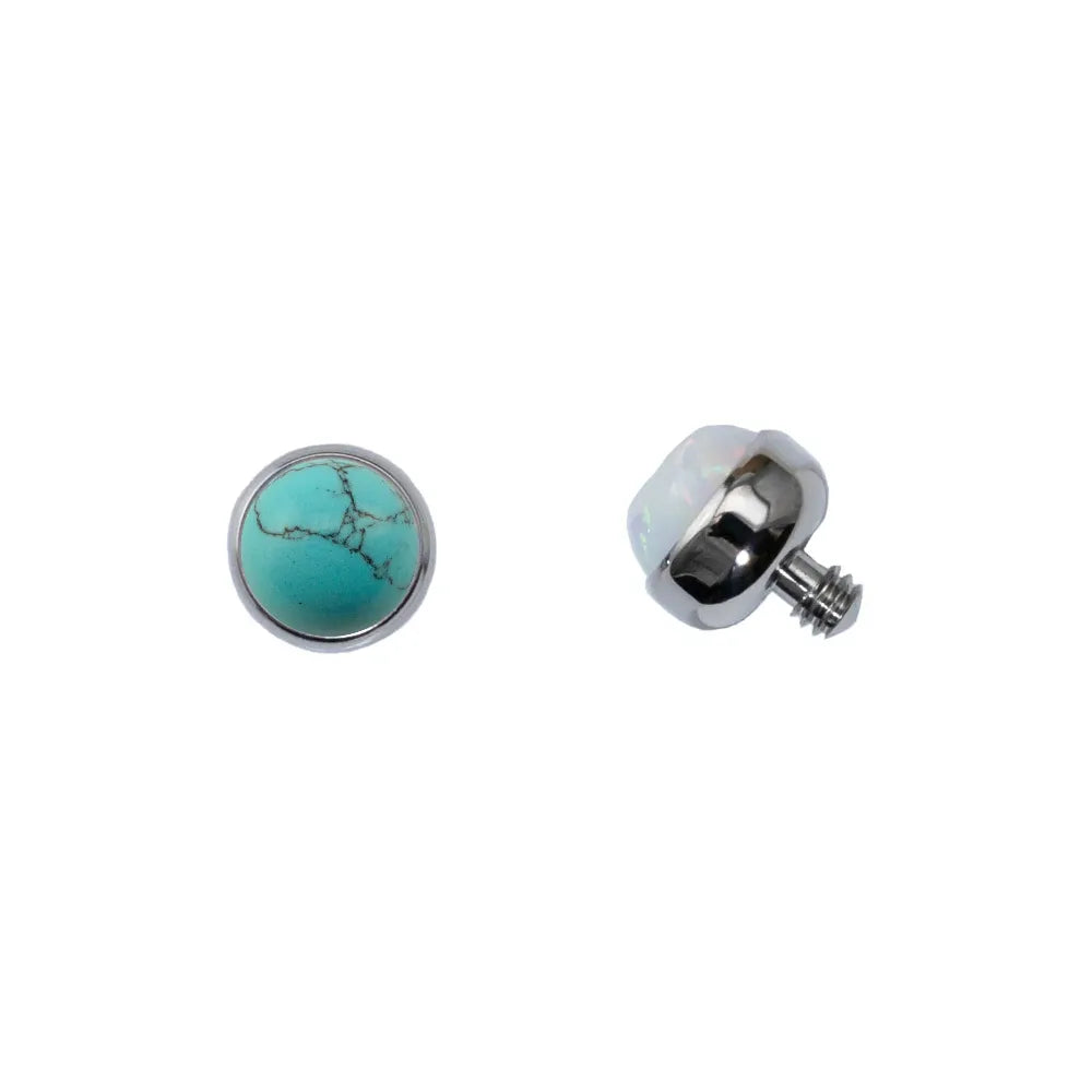 Threaded Cabochon Bead