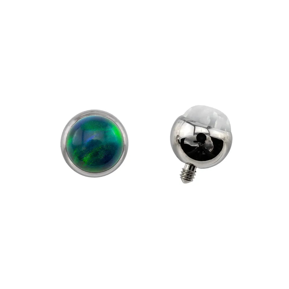 Threaded Cabochon Bead