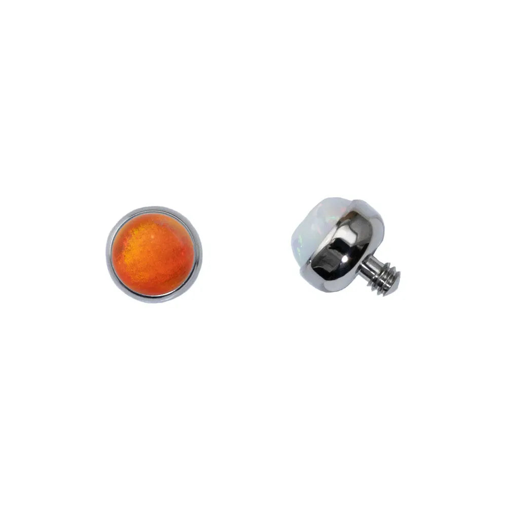 Threaded Cabochon Bead