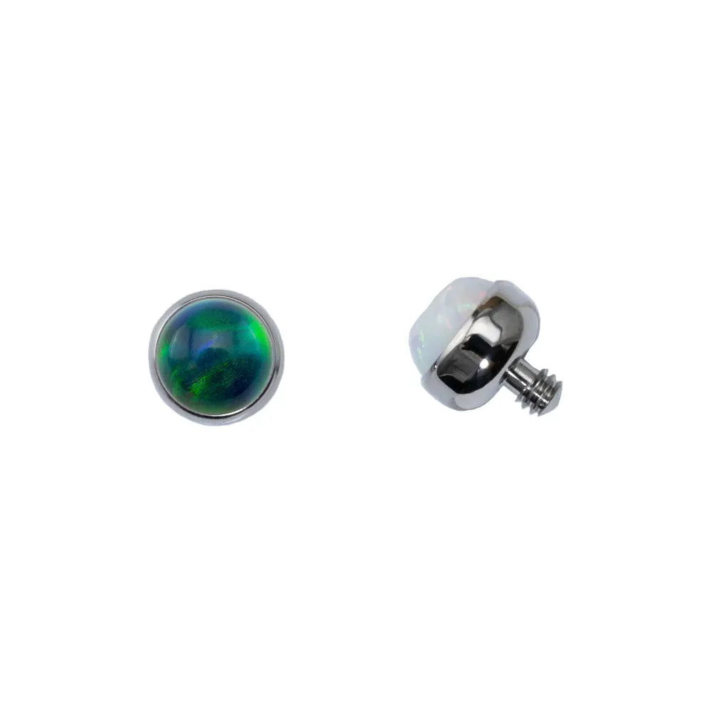 Threaded Cabochon Bead