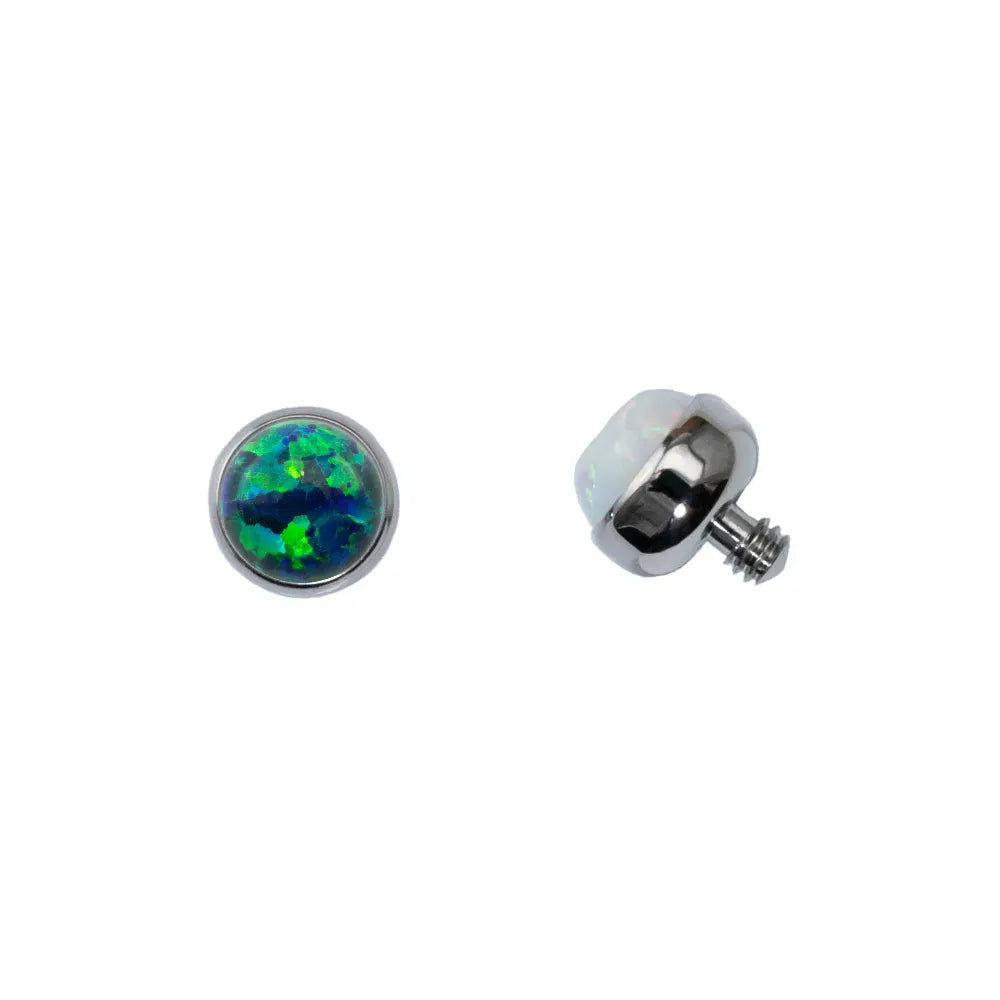Threaded Cabochon Bead
