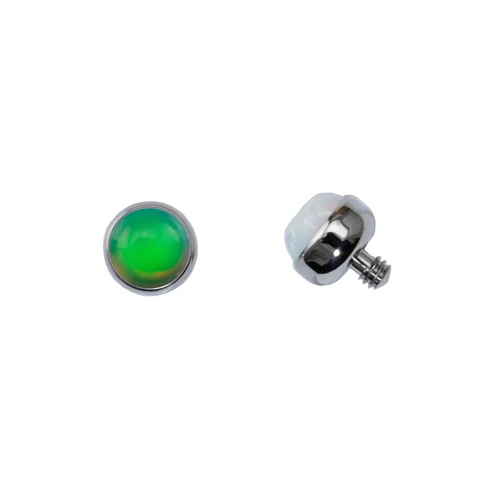 Threaded Cabochon Bead