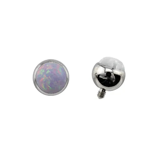 Threaded Cabochon Bead