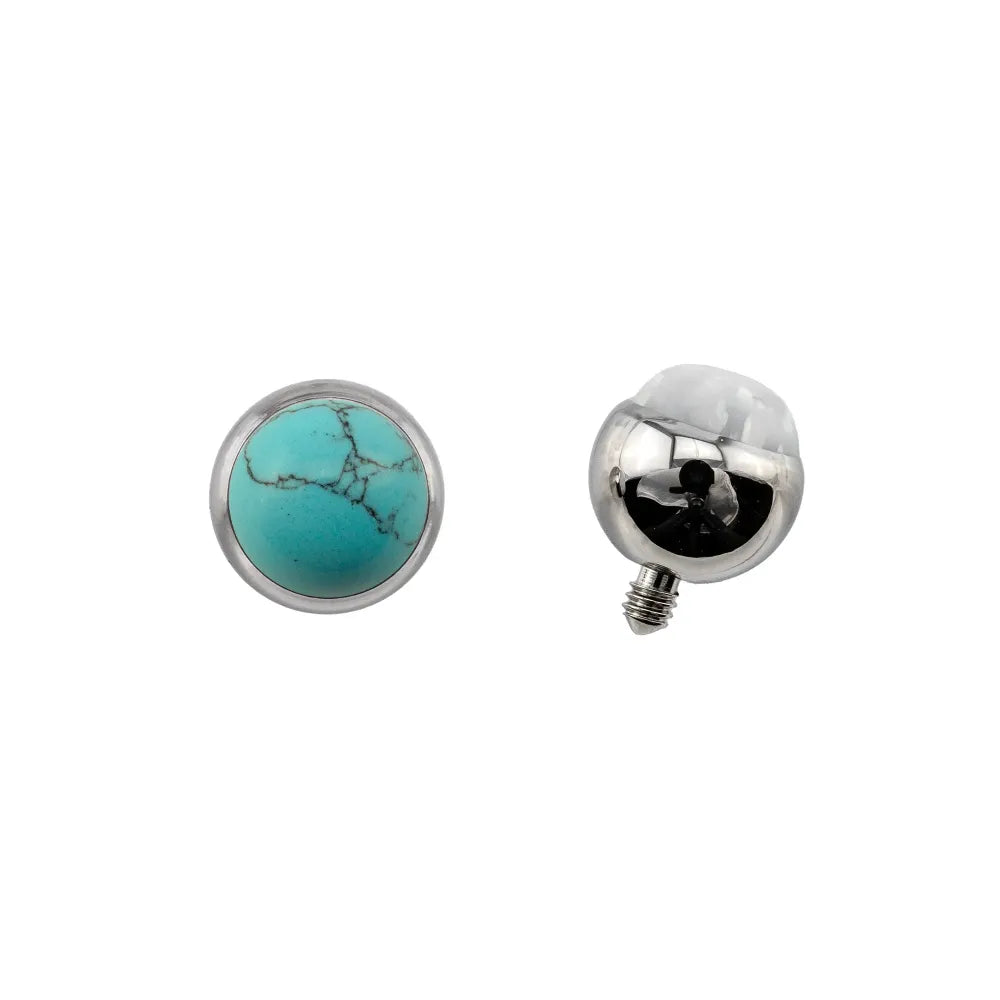 Threaded Cabochon Bead