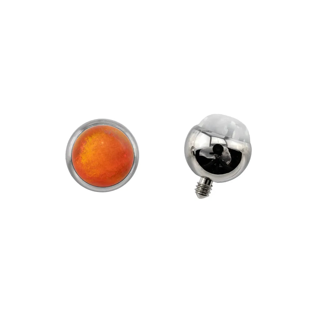 Threaded Cabochon Bead