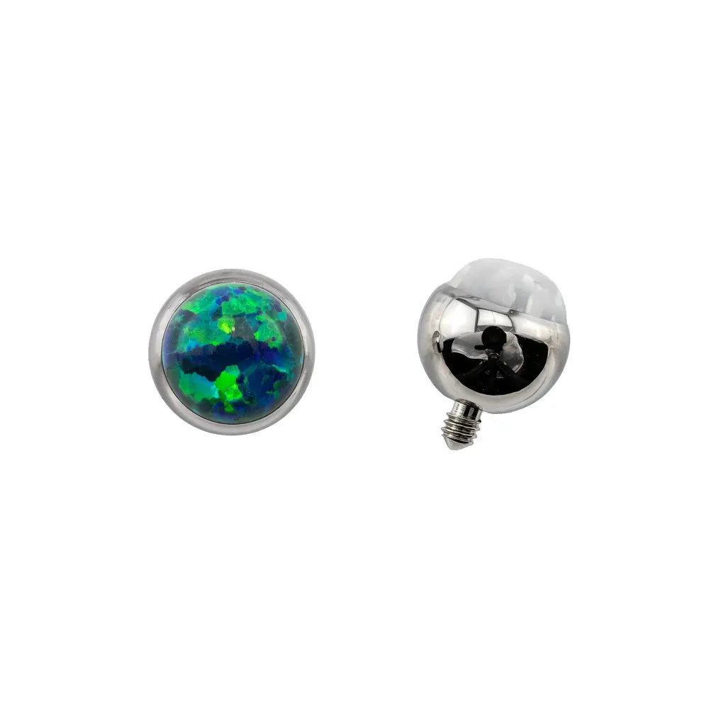 Threaded Cabochon Bead