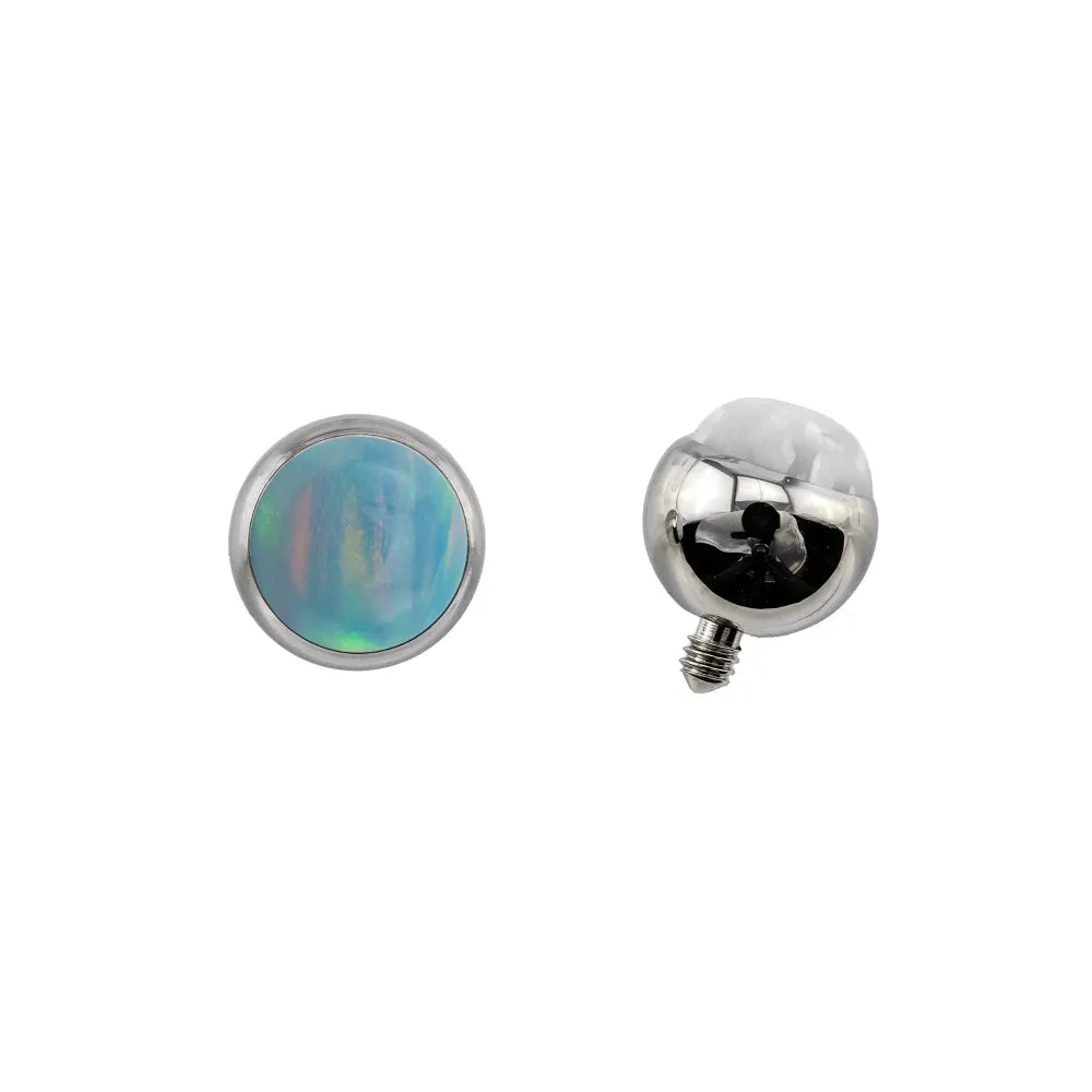 Threaded Cabochon Bead