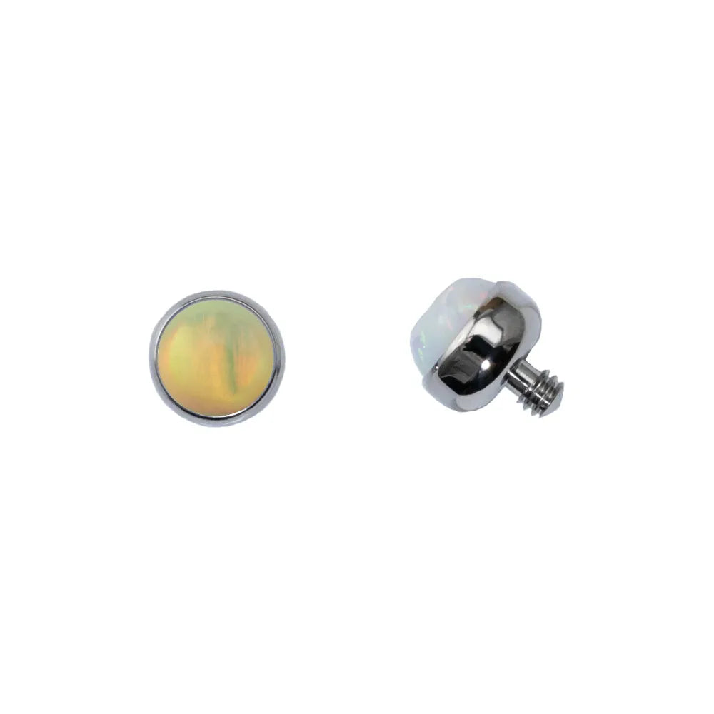 Threaded Cabochon Bead