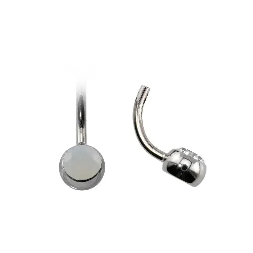 Curved Navel Barbell (Topless) with Gem