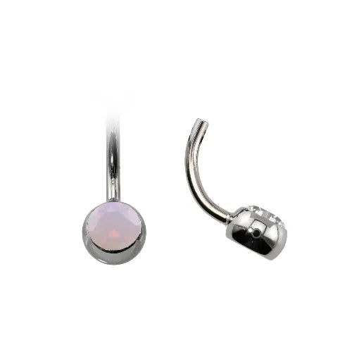 Curved Navel Barbell (Topless) with Gem
