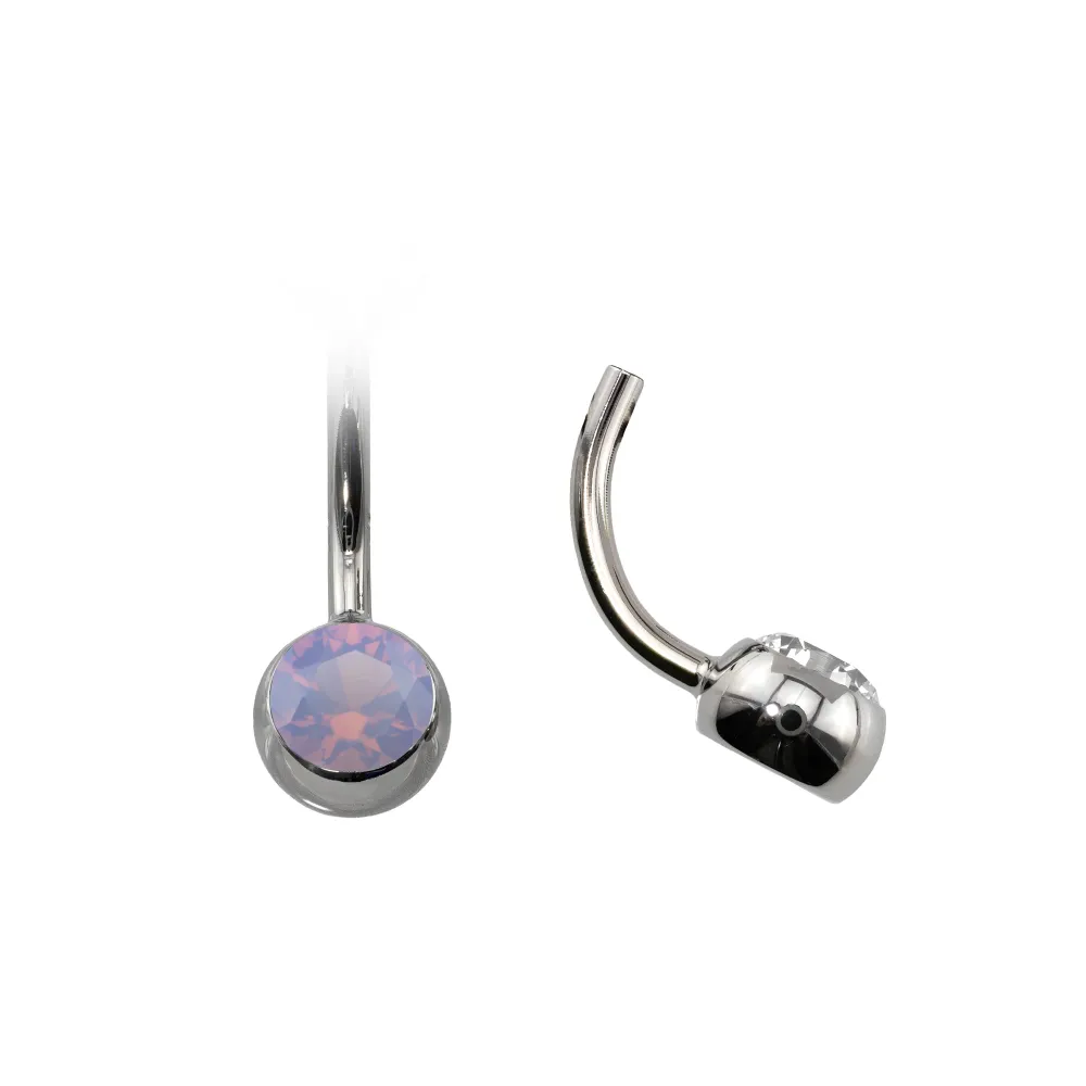Curved Navel Barbell (Topless) with Gem