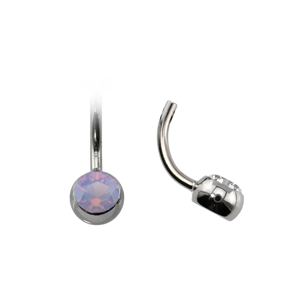 Curved Navel Barbell (Topless) with Gem