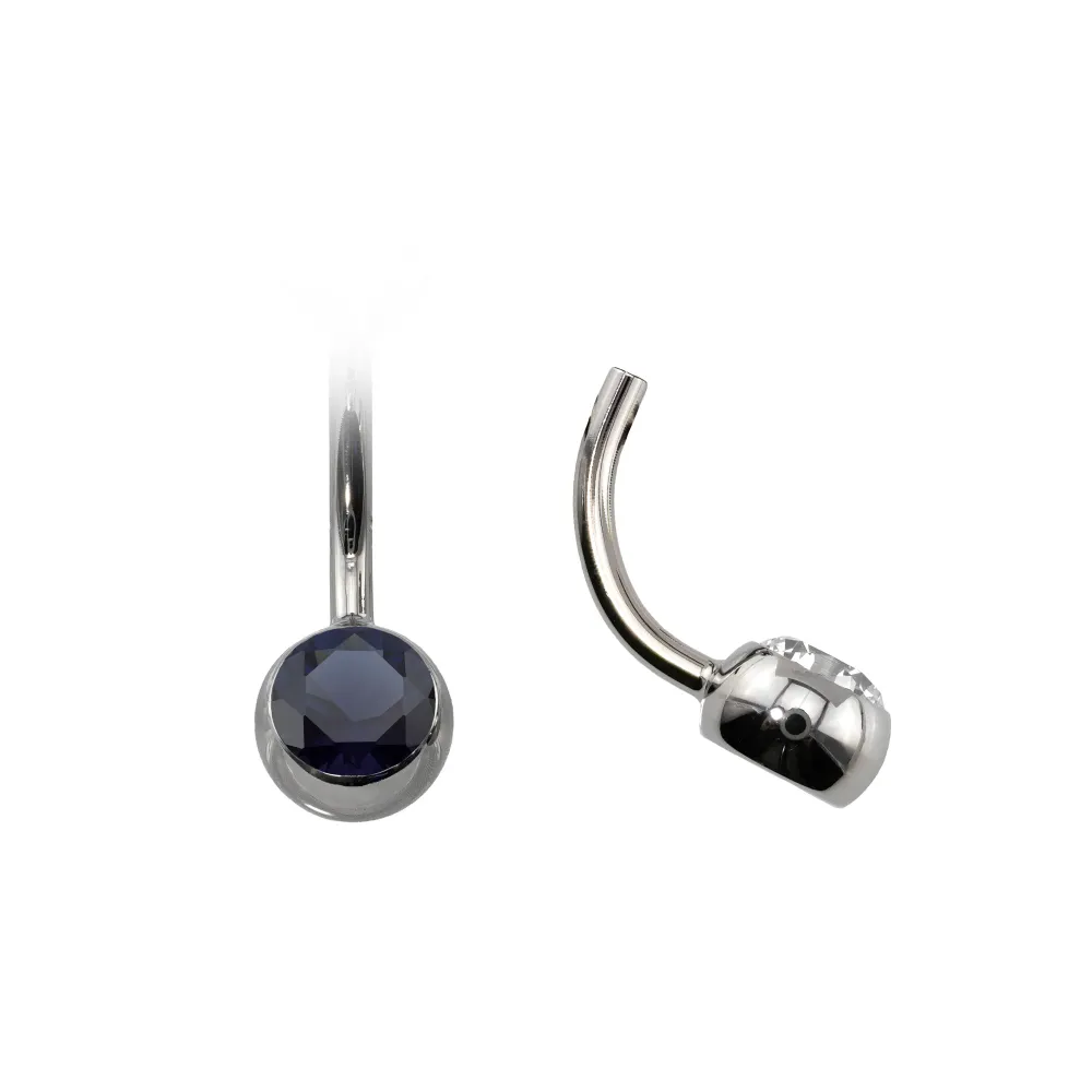Curved Navel Barbell (Topless) with Gem
