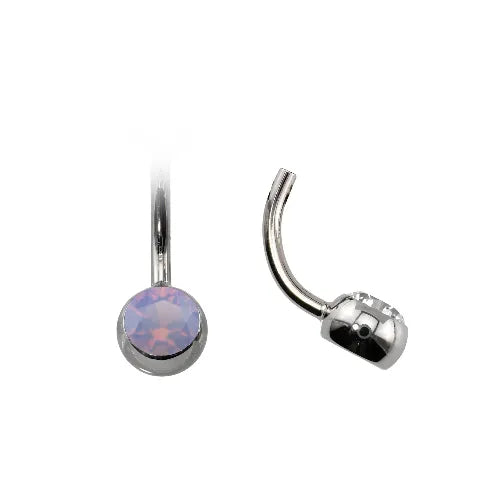 Curved Navel Barbell (Topless) with Gem