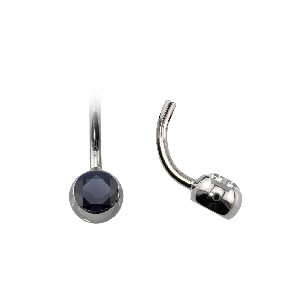 Curved Navel Barbell (Topless) with Gem