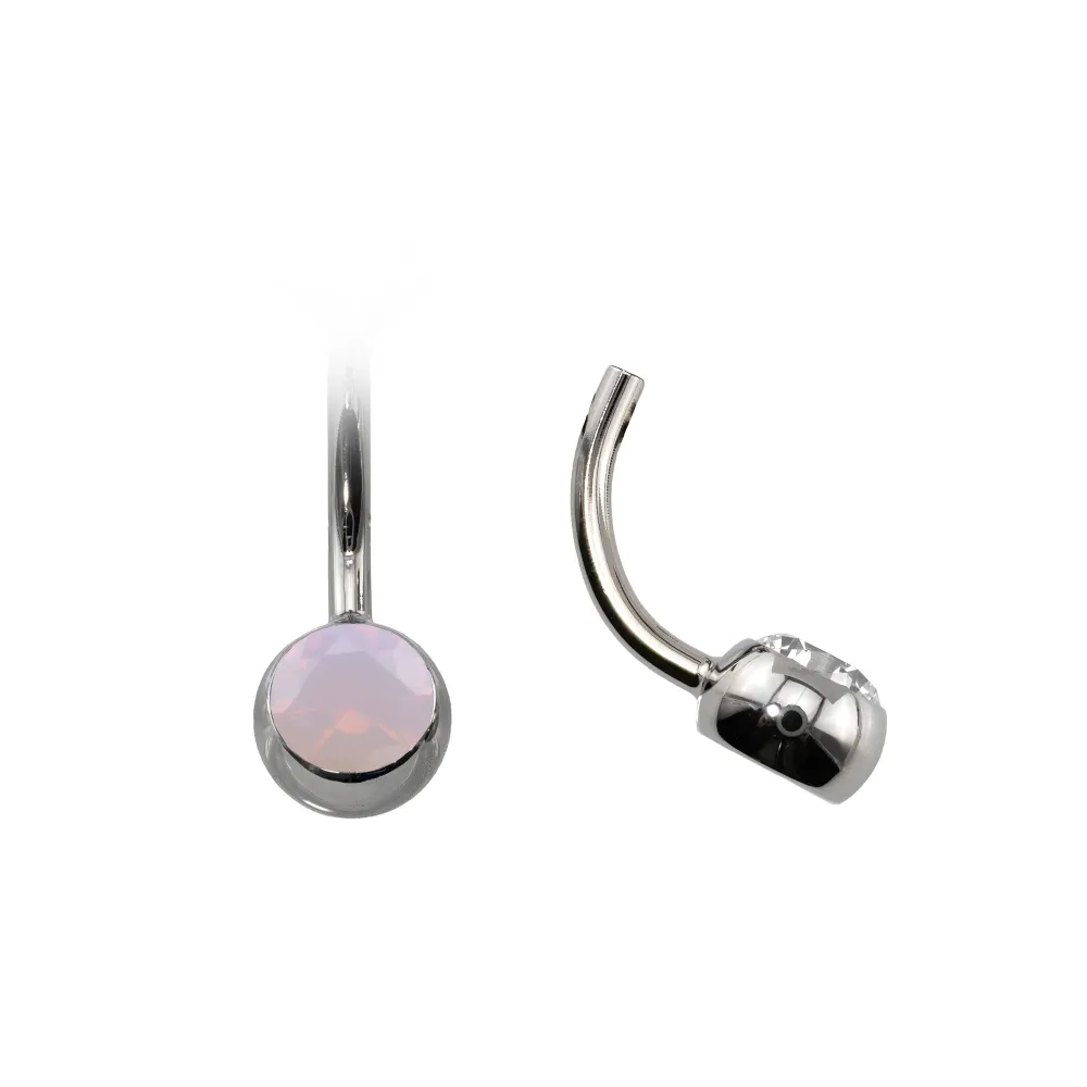 Curved Navel Barbell (Topless) with Gem