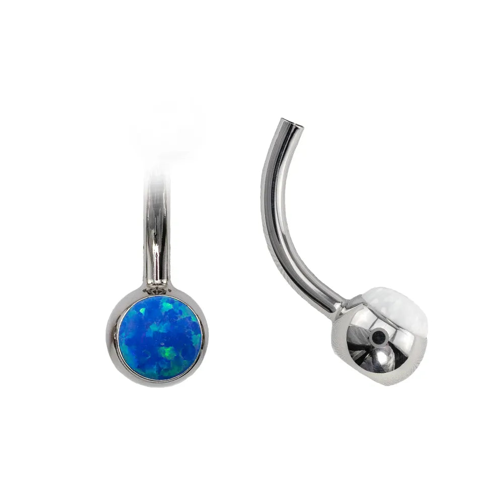 Curved Navel Barbell (Topless) with Cabochon