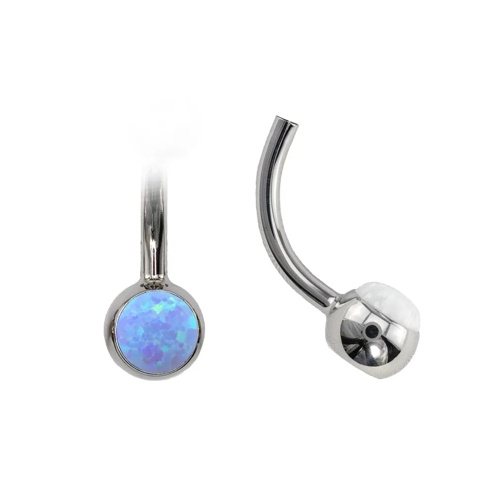 Curved Navel Barbell (Topless) with Cabochon