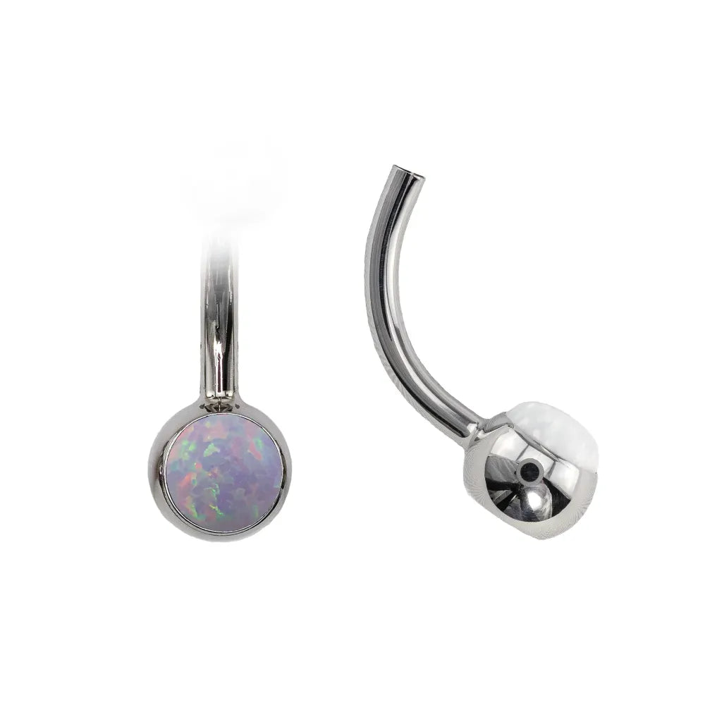Curved Navel Barbell (Topless) with Cabochon