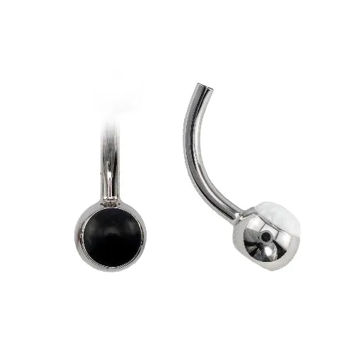 Curved Navel Barbell (Topless) with Cabochon