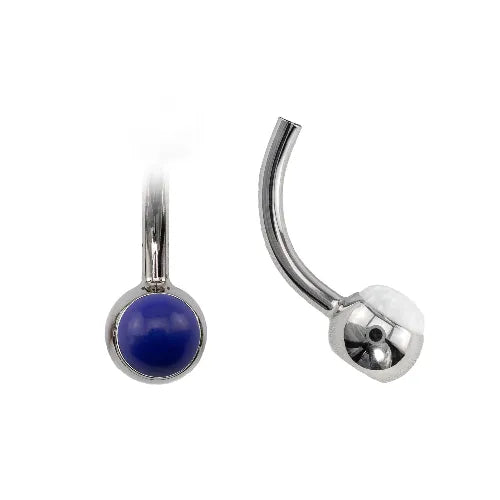 Curved Navel Barbell (Topless) with Cabochon