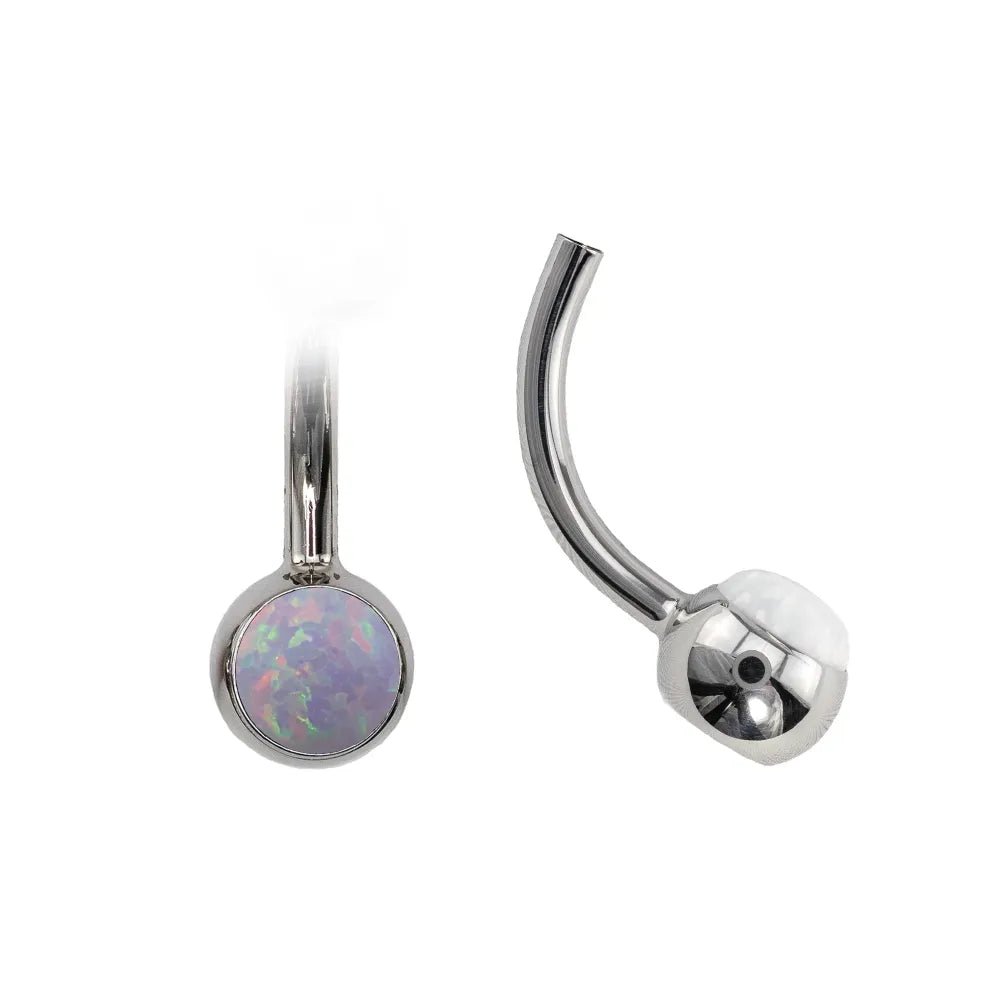 Curved Navel Barbell (Topless) with Cabochon