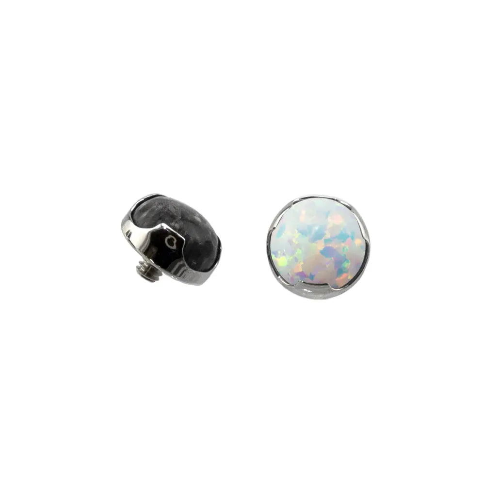 Threaded Modified Bezel Set Cabochon