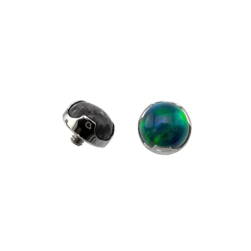 Threaded Modified Bezel Set Cabochon