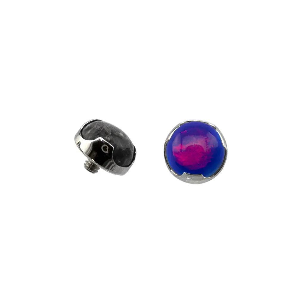 Threaded Modified Bezel Set Cabochon