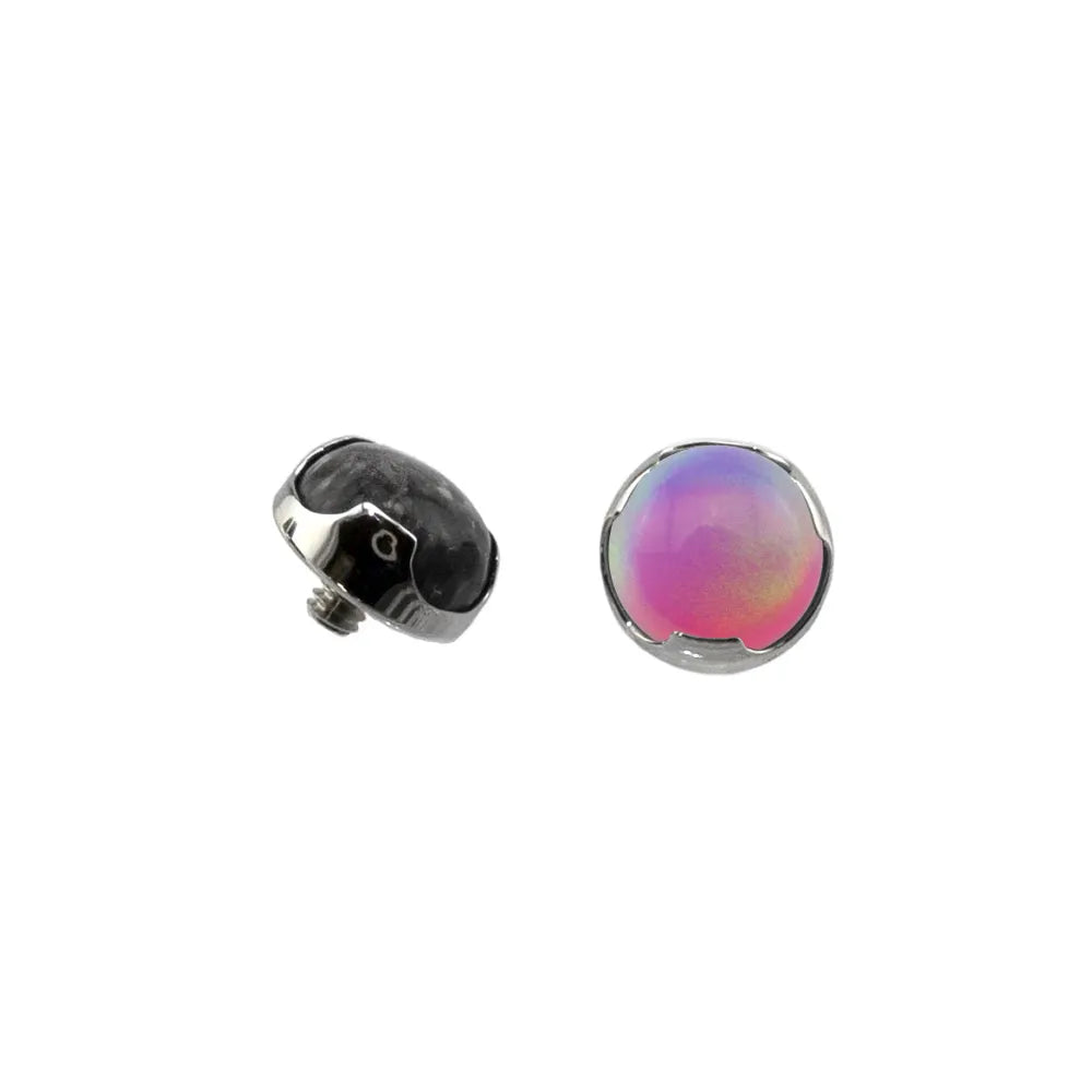 Threaded Modified Bezel Set Cabochon