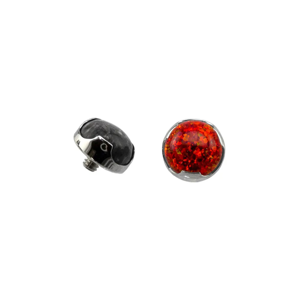 Threaded Modified Bezel Set Cabochon