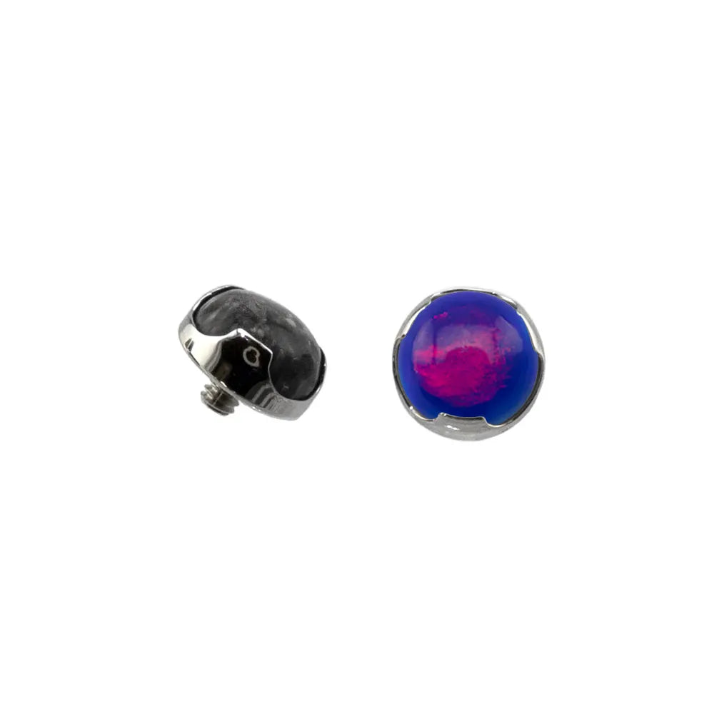 Threaded Modified Bezel Set Cabochon