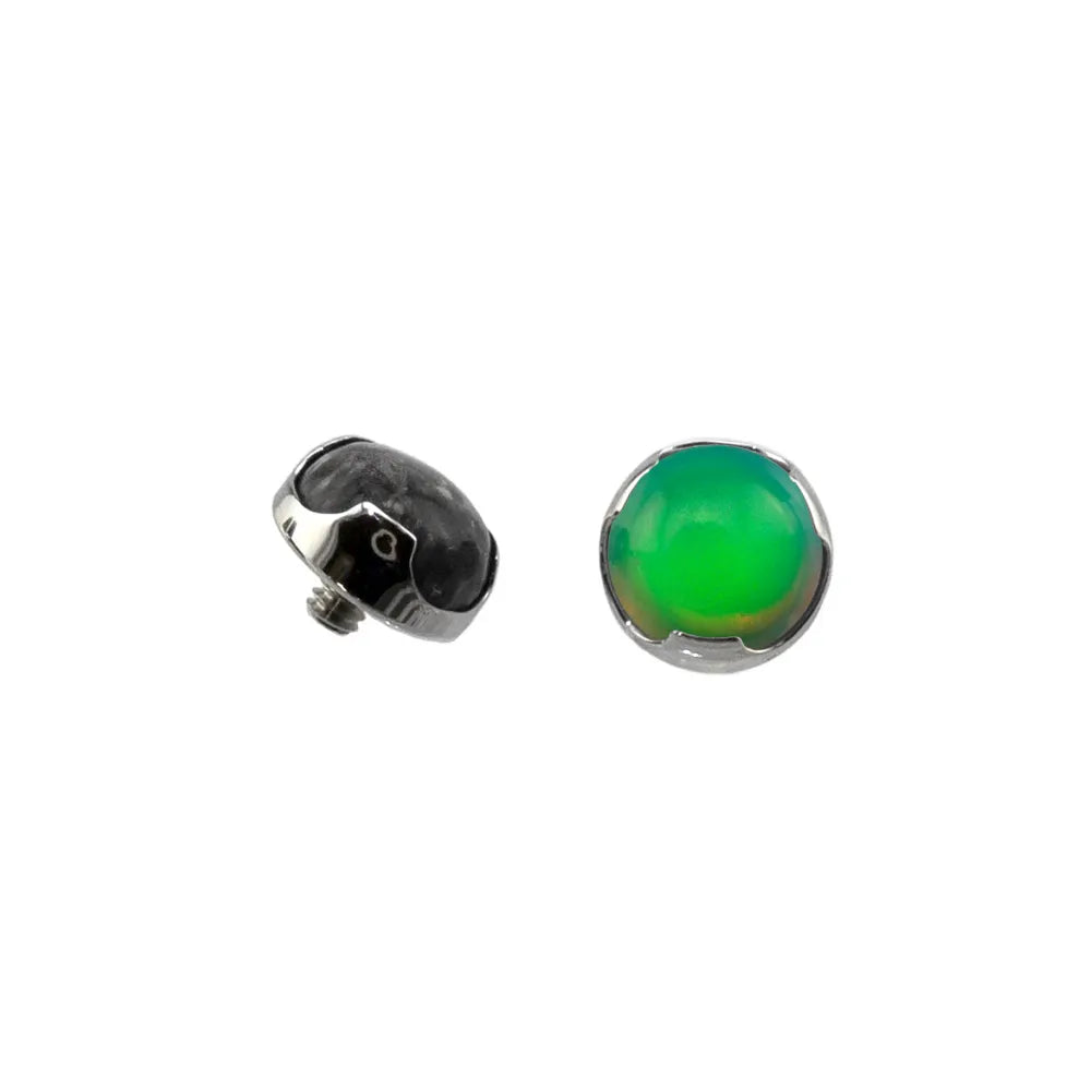 Threaded Modified Bezel Set Cabochon