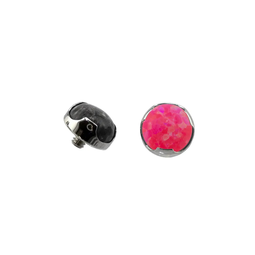 Threaded Modified Bezel Set Cabochon